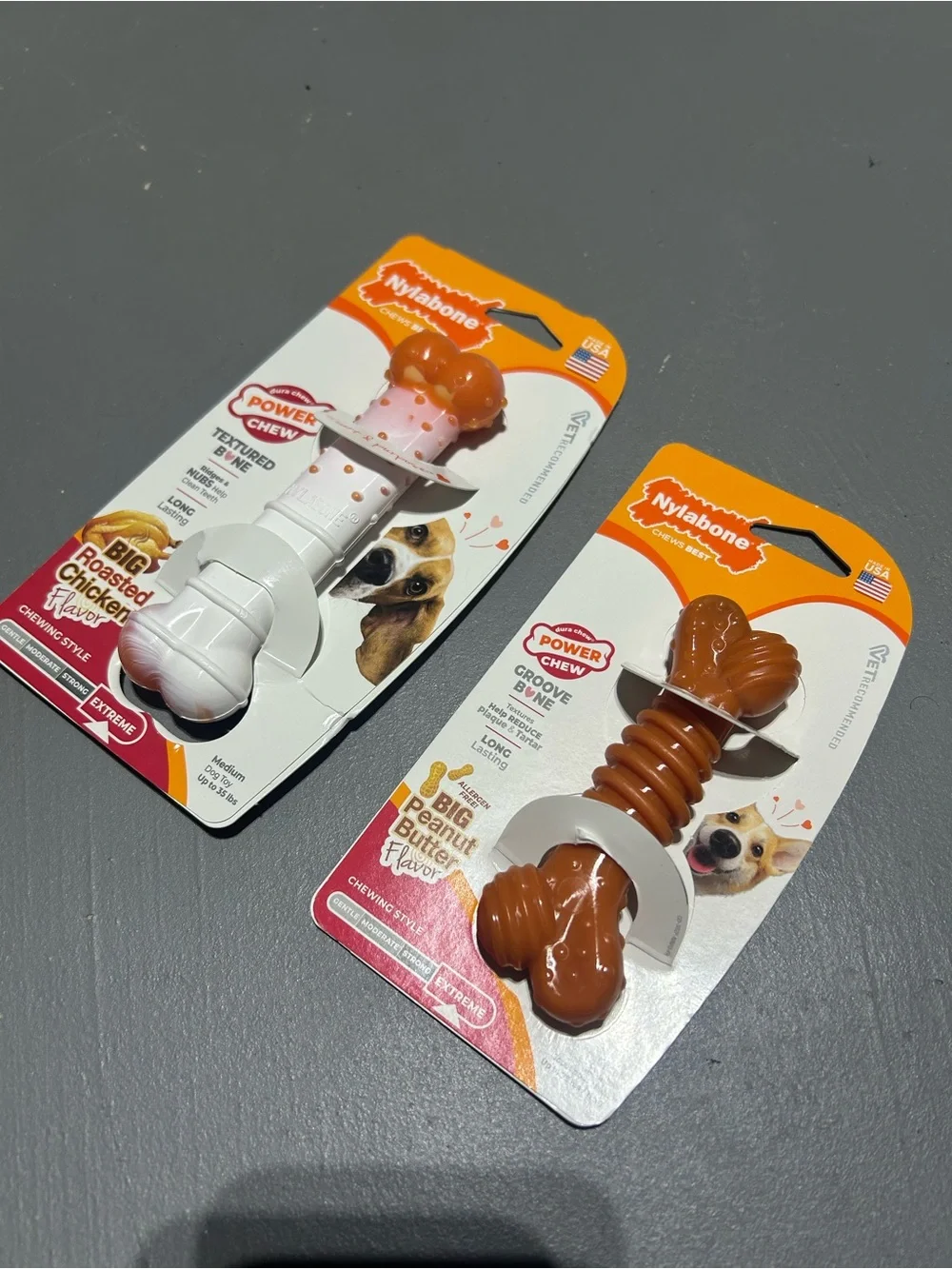 (NEW) (2 Pack) NylaBone Power Chew Extreme Bones